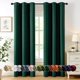 thumbnail image 1 of Cortinas opacas MIULEE Hunter Green de 40 x 84 cm, 2 paneles, 1 of 8