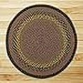 thumbnail image 3 of Earth Rugs 15-099 Tapis Rond Brun-Noir-Charbon de Bois, 3 of 3