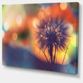 thumbnail image 2 of Dandelion Flower on Orange Background - Floral Canvas Art Print, 2 of 3