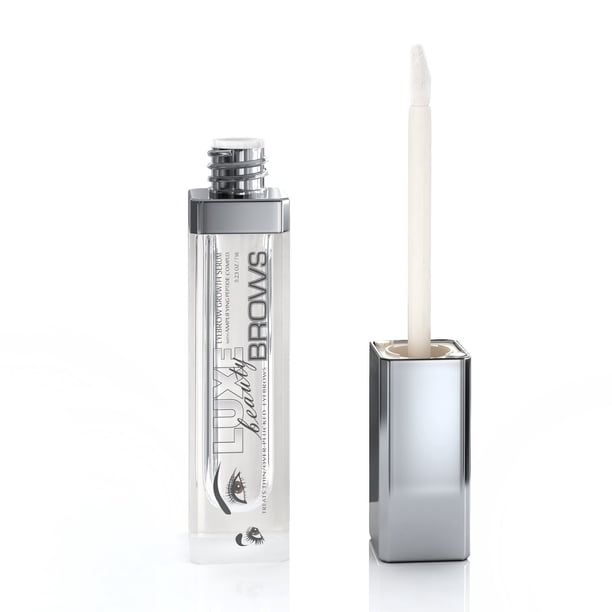 Luxe Beauty Brows Suero para el crecimiento de cejas para hombres y mujeres trata las cejas delgadas/demasiado depiladas con complejo de péptidos amplificadores 0,23 oz/ 7 ml