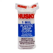Husky Plastic Drop Cloth, 1 Mil