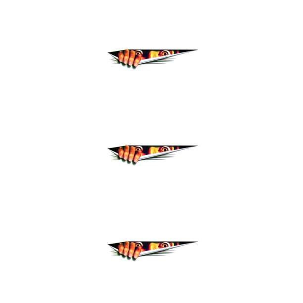 Riwesomey 3D Car Sticker Funny Reflective Decal Eyes Bumper Peeking Styling Stickers Decoration Accessories Simulation Truck Badge dos 3piezas