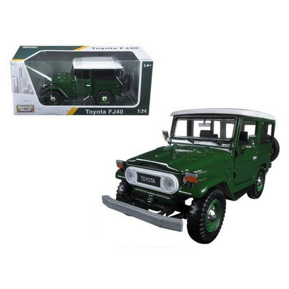 Motormax 79323gr Toyota FJ40 Green 1-24 Diecast Model Car