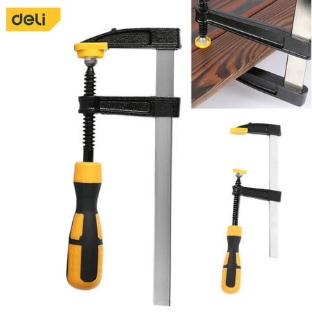 

Deli One-Handed Clamp Screw Clamp Tensioner Clamp One-Handed Clamp With Rubber Pads And Quick Release Function