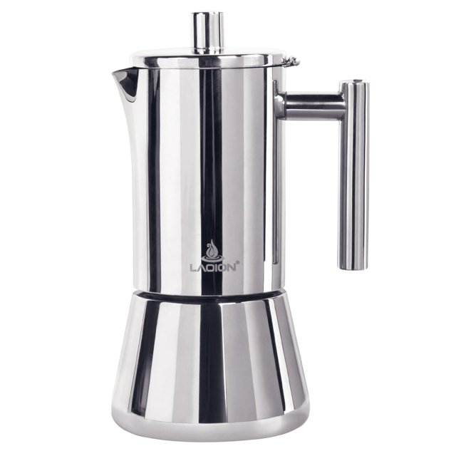 Cafetera espresso Stovetop LAOION, 520 ml, 12 tazas, acero inoxidable