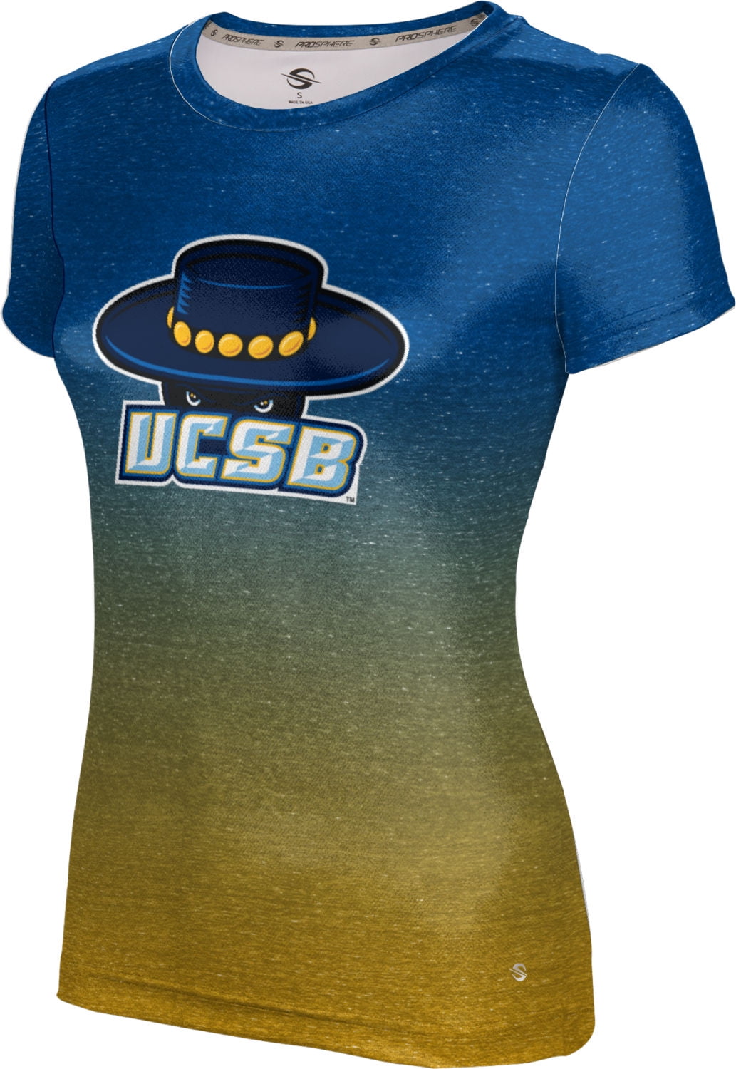 Distressed ProSphere University of California Santa Barbara Girls Performance T-Shirt 