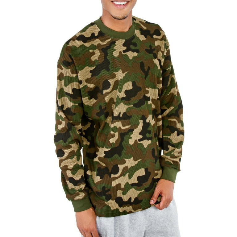 ま*ぉ様 PRO CLUB Camouflage Thermal L/S Shi ま*ぉ様 PRO CLUB Camouflage Thermal L/S Shi Pro Club Men's