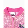 thumbnail image 4 of L.O.L. Surprise! Girls Graphic Long Sleeves Sequins Bomber Embroidered Jacket Gift Sizes 4-10, 4 of 6