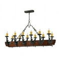 thumbnail image 2 of Meyda Tiffany 124272 60" L Tudor Led 12 Light Chandelier - Wrought Iron, 2 of 5