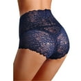thumbnail image 2 of Womens Sexy Underwear Tummy Control Lace Panties High Waisted Plus Size Ladies Full Coverage Brief, 2 of 6