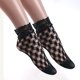 thumbnail image 4 of pares de calcetines de Encaje Vintage para mujer, calcetines tobilleros cortos elásticos transparentes de malla Floral de verano, calcetines negros de rejilla para vestido de mujer Lolita, 4 of 5