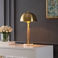 thumbnail image 2 of SAFAVIEH Talon 20 in. Mid-century Brass Metal Table Lamp with Brass Shade, 2 of 6