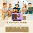 thumbnail image 3 of Altavoz Bluetooth PRUNUS J-999 Retro Vintage Morado, 3 of 6