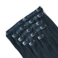 thumbnail image 3 of 100g 10inch Natural Black Straight Clip in Human Hair Extensions, 3 of 4