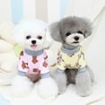 thumbnail image 6 of Dog Shirts Cute Letter Bear Pet Clothes Soft Puppy Kitten Pet Coats for Small Medium Dogs Cats Warm Winter Dog Cat Jacket Clothing Chihuahua Yellow S-2XL, 6 of 6