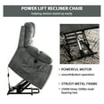 thumbnail image 3 of Bonzy Home Power Lift Recliner,Elderly Lift Chair with Heat Therapy and Massage Function,Remote Control,Side Pocket,Living Room, Gray, 3 of 8