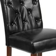 thumbnail image 4 of Flash Furniture 2 Pk. HERCULES Grove Park Series Black LeatherSoft Tufted Parsons Chair, 4 of 9