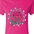 thumbnail image 4 of Inktastic I Love Being a Great Grandma Circle of Hearts Women's T-Shirt, 4 of 5