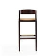 thumbnail image 5 of Manhattan Comfort Klismos 30.5" Faux Leather Barstool in Camel/Walnut, 5 of 5