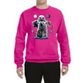 thumbnail image 2 of Collage of Popular Wild Life Animals | Mens Animal Lover Crewneck Graphic Sweatshirt, Fuschia, Small, 2 of 3
