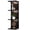 4l-Black, variant on 4-Tier Wall Shelf with 10 Rgb Lighting Modes, Multifunctional Wall Mounted Vertical Display Floating Shelf for Bedroom Living Room Vanity, White
