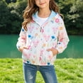 thumbnail image 2 of zuwimk Boys Girls Hooded Rain Jackets Waterproof Rain coats Windbreaker for Kids Lightweight Jackets(7-8 Years,White), 2 of 5
