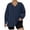 Navy [Mix & Save More] [New Arrivals], variant on Plus Size Women's V Neck Long Sleeve Pullover Sweater Top Solid Color Hem Slit Loose Fit Casual Fashion Tunic Length Fall Winter Gift | CSEONE,Beige XL