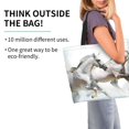 thumbnail image 2 of Disketp Running White Horses Bolsa Tote Estampada para Mujer, Bolso de Hombro y de Mano para Compras y Viajes, 2 of 8