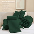 thumbnail image 7 of ANGENIA California King Comforter Set Dark Emerald Green - 7 Pieces Boho Bed in a Bag Cal King Oversized Bedding Comforter Sets, Lightweight Fluffy Bed Set with Comforter, Sheets, Pillowcases & Shams, 7 of 7