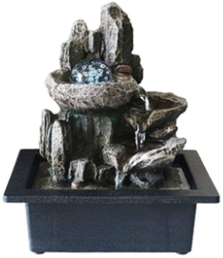 HSD Decorative Fountain Tabletop Water Fountain Simple Lucky Tabletop