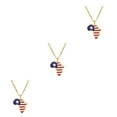 thumbnail image 3 of Justharion Se Démarquer avec à la Mode Afrique Carte Pendentif Collier Déclaration Pièce Colliers Liberia 3Set, 3 of 6