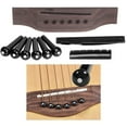 thumbnail image 3 of Kit de reparación de piezas de sillín de tuerca ranurada de pines de puente Yuyangstore Puente de guitarras, 3 of 8