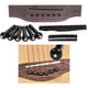 thumbnail image 3 of 2x De Reparación De Guitarra Acústica Puente De Guitarra Con 6 Pines Clavijas Tuerca Sillín 2 piezas Yuyangstore Puente de guitarras, 3 of 8