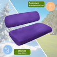 thumbnail image 5 of Uorisanigo Dark Purple Golf Cart Seat Cover Anti-Scratch Backrest and Seat Covers Easy to Install Golf Cart Cushion Cover Gifts Fit for 2-Person Seats Club Car, 5 of 7