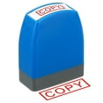 thumbnail image 1 of Unique Bargains Copy Stamp Self Inking Red Ink Office Stamps Pre Inked Message Stamp Business Stamp Style 1, Blue, 1 of 6