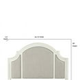 thumbnail image 3 of Panama Jack Sonoma Farmhouse Wood Upholstered Queen Headboard in White, 3 of 3