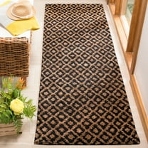 SAFAVIEH Bohemian Nicholas Geometric Runner Rug, Black/Gold, 2'6" x 6'