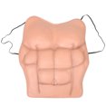 thumbnail image 1 of Traje de músculos realistas para hombre, medio cuerpo, pecho falso con músculos artificiales para Halloween, ideal para cosplay y fiestas de disfraces., 1 of 7
