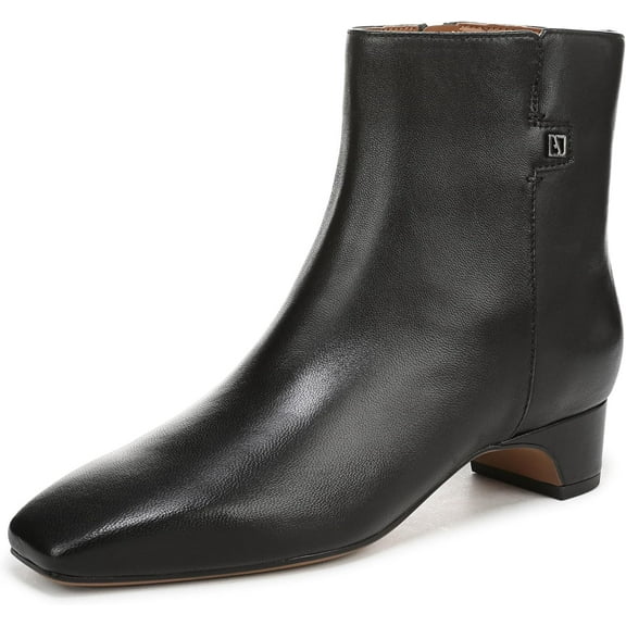 Franco Sarto Women's Luella Ankle Boot Black Leather 8.5M