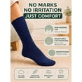 thumbnail image 3 of Comfello Diabetic Socks Crew for Men & Women – 6 Pairs of Non-Binding Moisture-Wicking Neuropathy Socks, 3 of 8