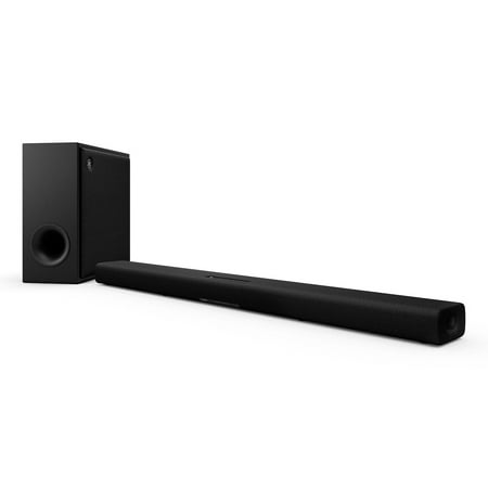 Yamaha - TRUE X BAR 50A Soundbar with Dolby Atmos, Wireless Subwoofer and Alexa Built-in - Black