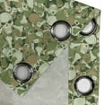 thumbnail image 4 of Ambesonne Skull Grommet Curtain, Sketchy Spooky Camouflage, 50" x 84", Pale Green Pale Brown, 4 of 6