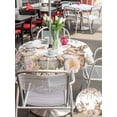 thumbnail image 4 of Easter Rabbits Outdoor Tablecloth - 60 Inch Round Dining Table Cover, Watercolor Floral Cute Bunny Plants Spring Waterproof Outdoor Table Cloth with Umbrella Hole & Zipper for Picnic/Patio/Party, 4 of 7