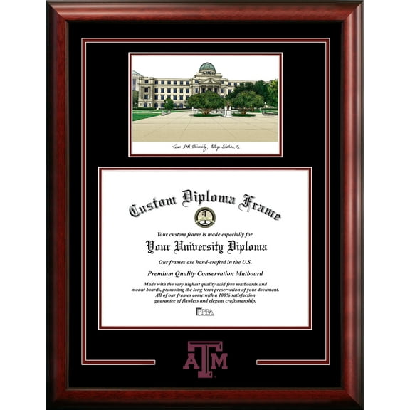 Texas A&M Aggies 12" x 16.5" Spirit Graduate Diploma Frame