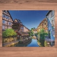 thumbnail image 5 of Ambesonne Colorful Jigsaw Puzzle Durable Cardboard, Canal and Houses at Colmar, 1000 pcs, Cobalt Blue Multicolor, 5 of 5