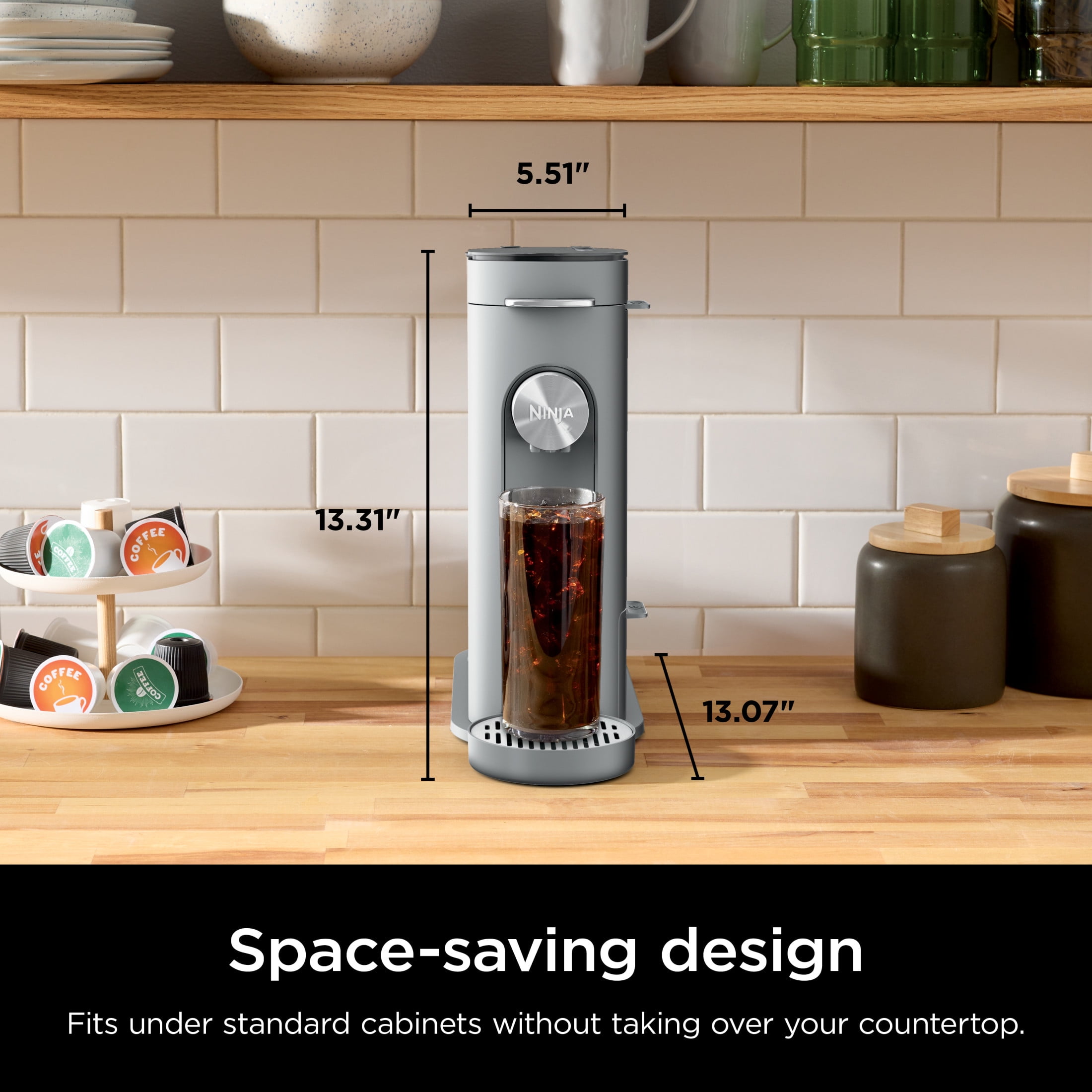 Ninja Single-Serve Pods & Grounds Hot and Iced Coffee Brewer with