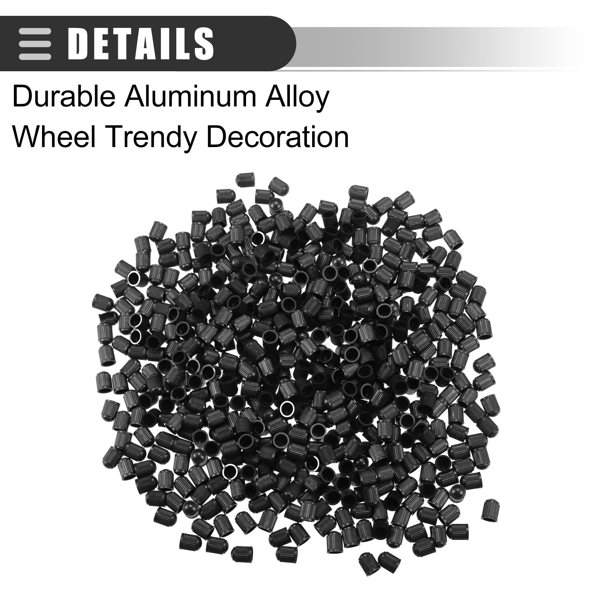 Unique Bargains Universal Car Tire Valve Stem Caps for Cars SUVs Bikes Trucks 500