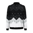 thumbnail image 5 of Ruimatai Women's Printed Long Sleeve Jacket Casual Loose Fit Zippered Outerwear Top with Pockets Comfortable Polyester Fashion Coat, 5 of 6