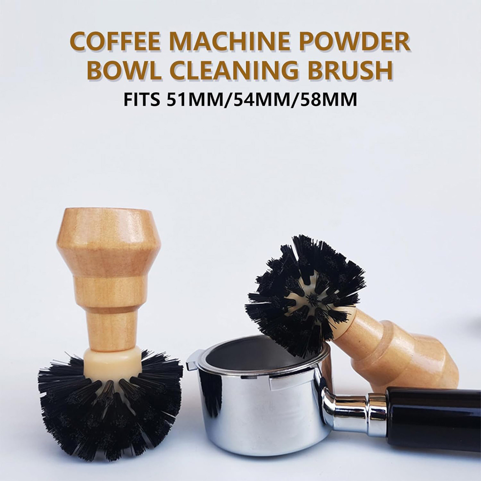 LLDYYDS 2024 New Protable Wood Coffee Brush Filter Machine Portafilter ...