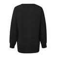 thumbnail image 6 of Inverlee Sweatshirt for Women Cute Solid Color Sweatshirts Round Neck Casual Pullover Tops Workout Long Sleeve Shirts Winter Saving, 6 of 7